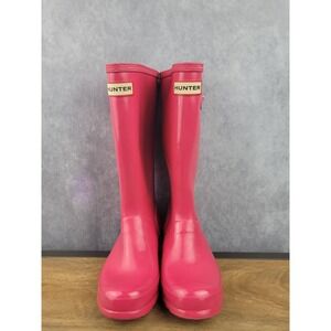 Hunter Kids Pink Rain Boots